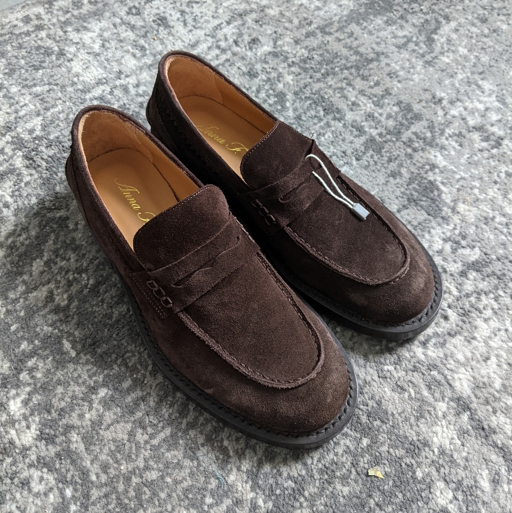 Brown Suede Loafers